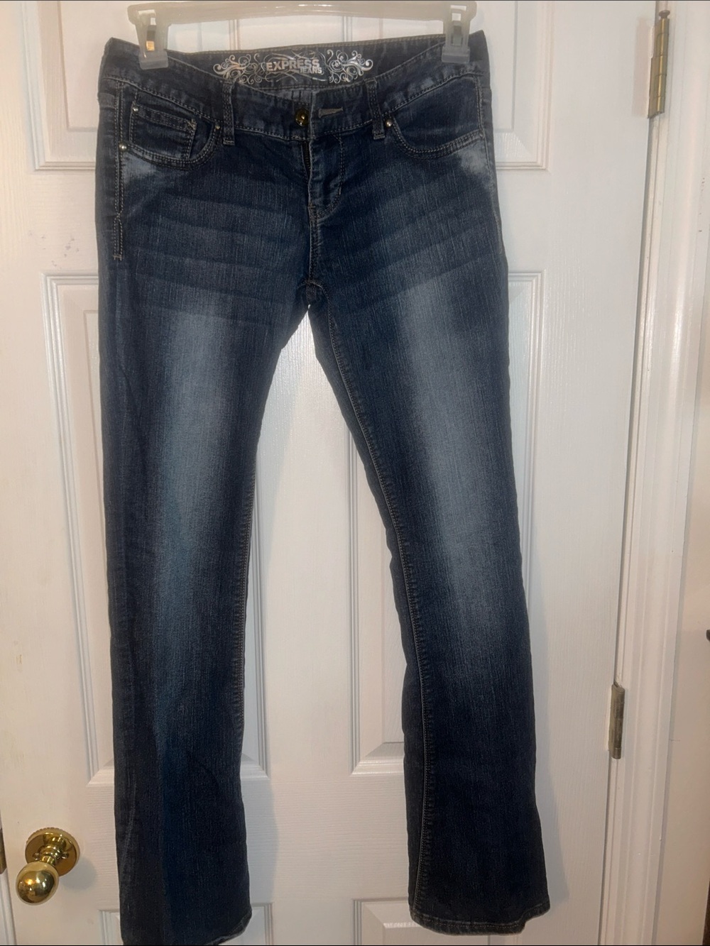 Express Dark Indigo Bootcut Jeans